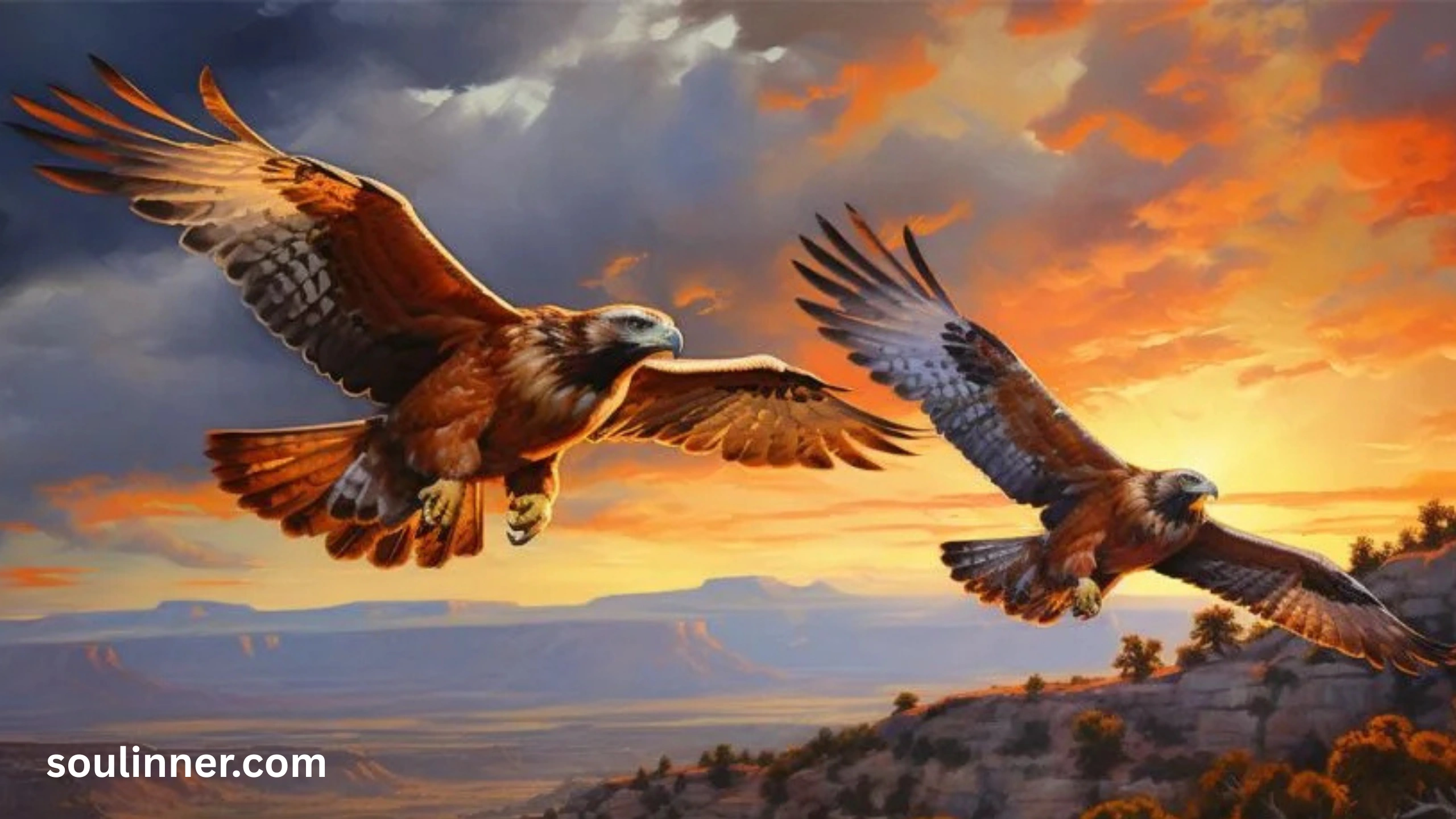 2 Hawks Circling Spiritual Meaning 