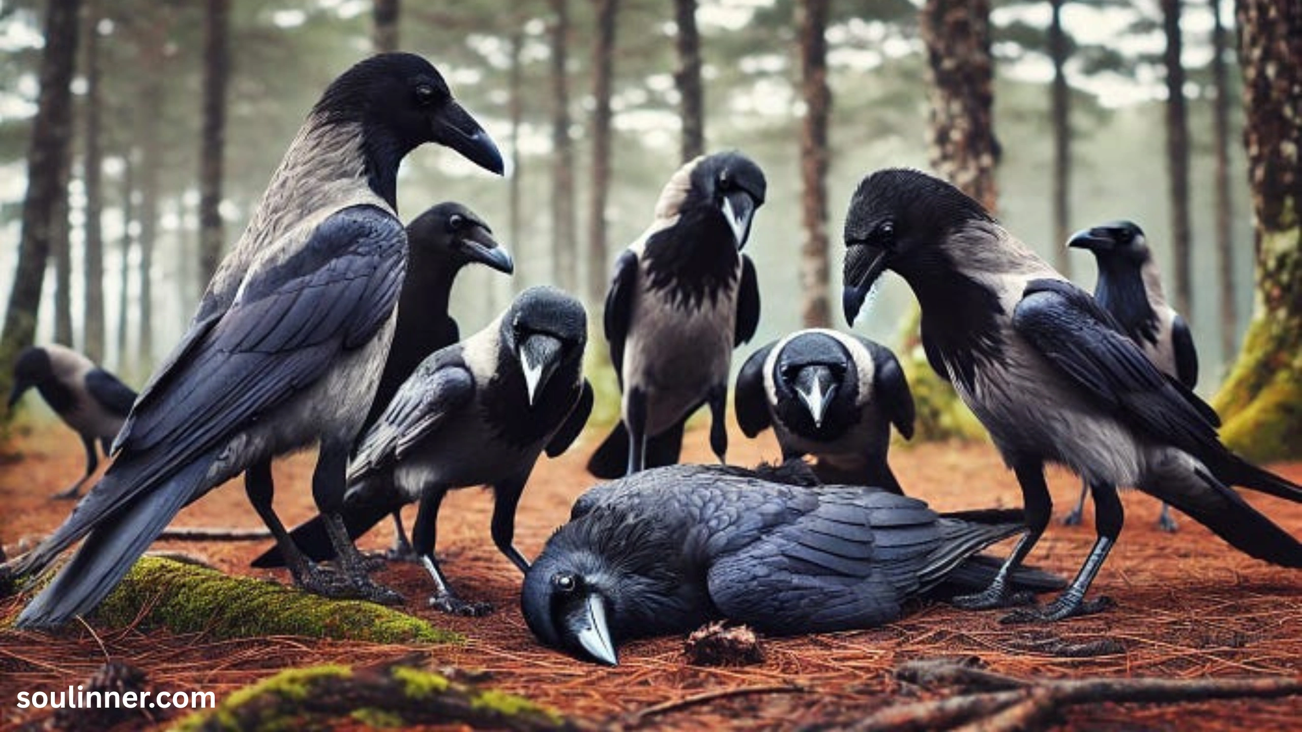 Crows Gathering in Large Numbers Spiritual Meaning