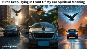 birds keep flying in front of my car spiritual meaning