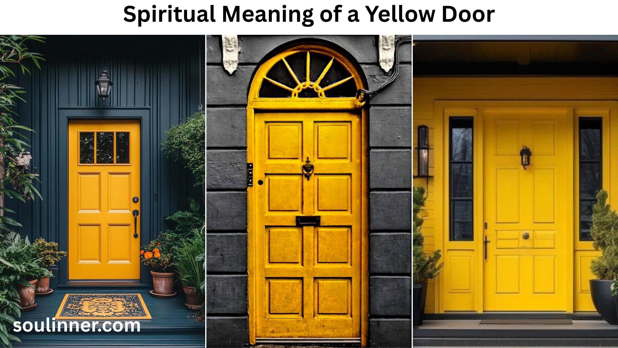 spiritual meaning of a yellow door