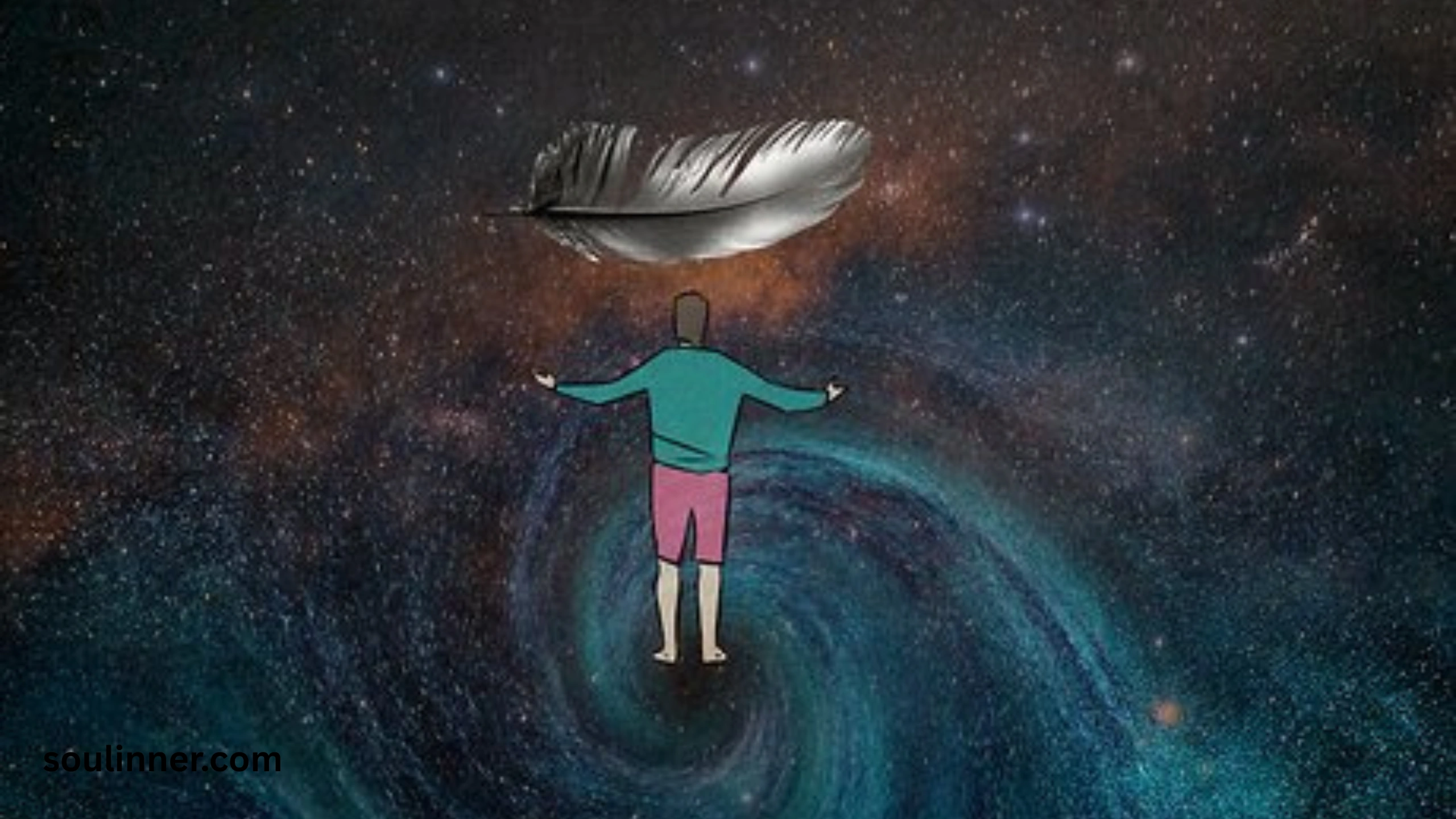 spiritual meaning of black and white feathers