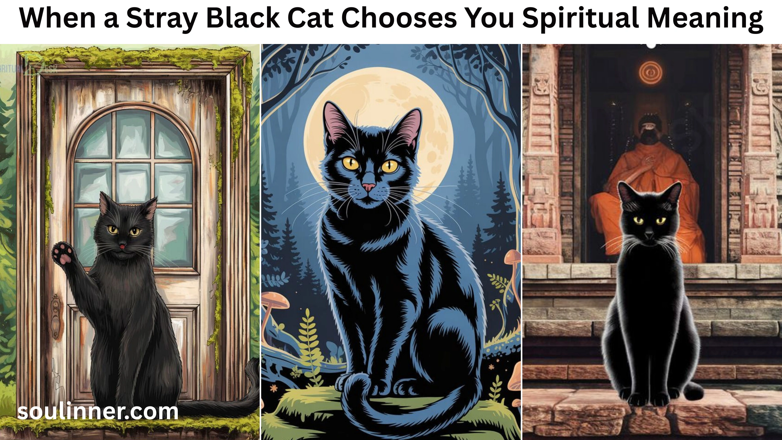 When a Stray Black Cat Chooses You spiritual meaning
