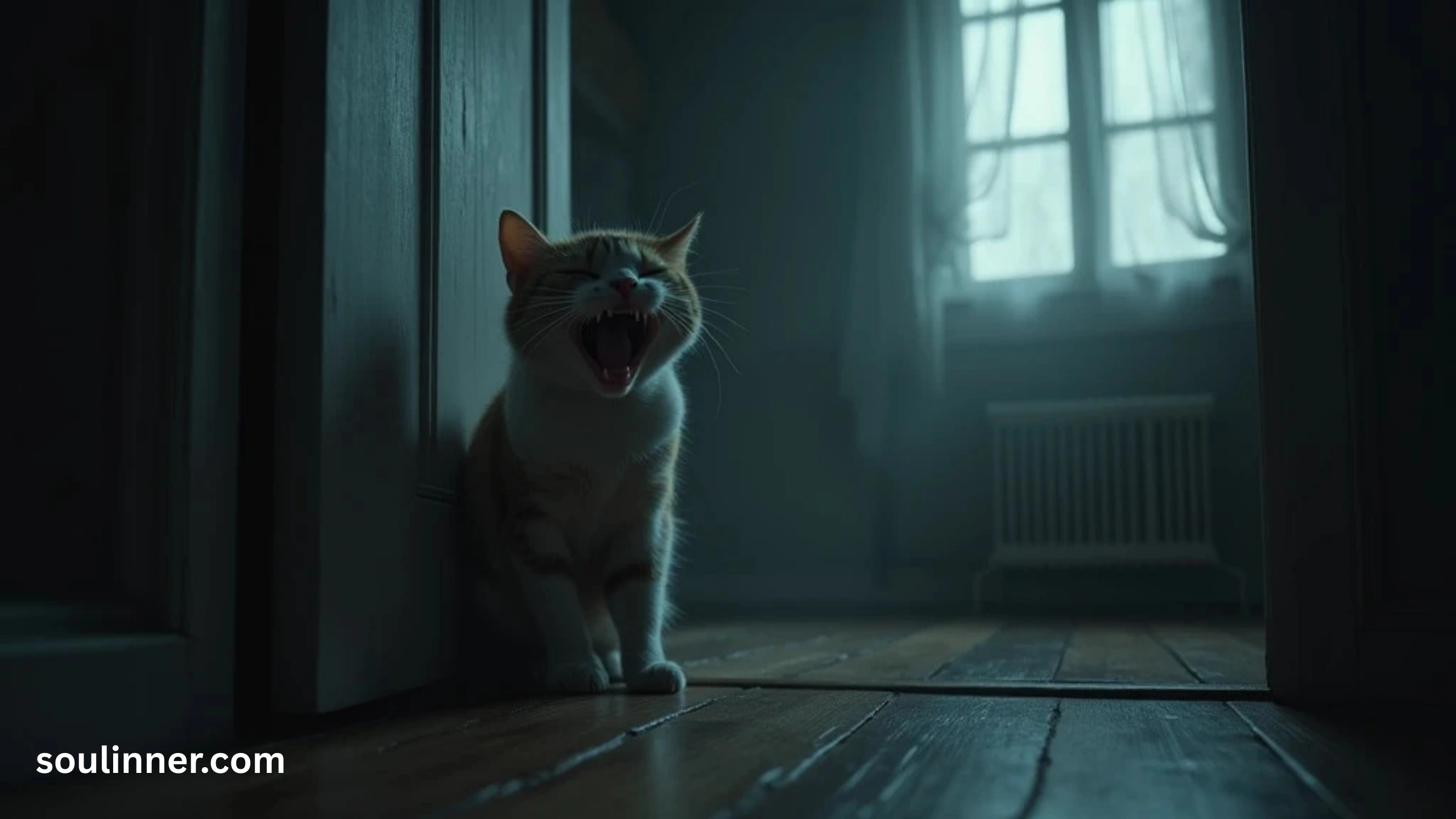 cat crying at night spiritual meaning