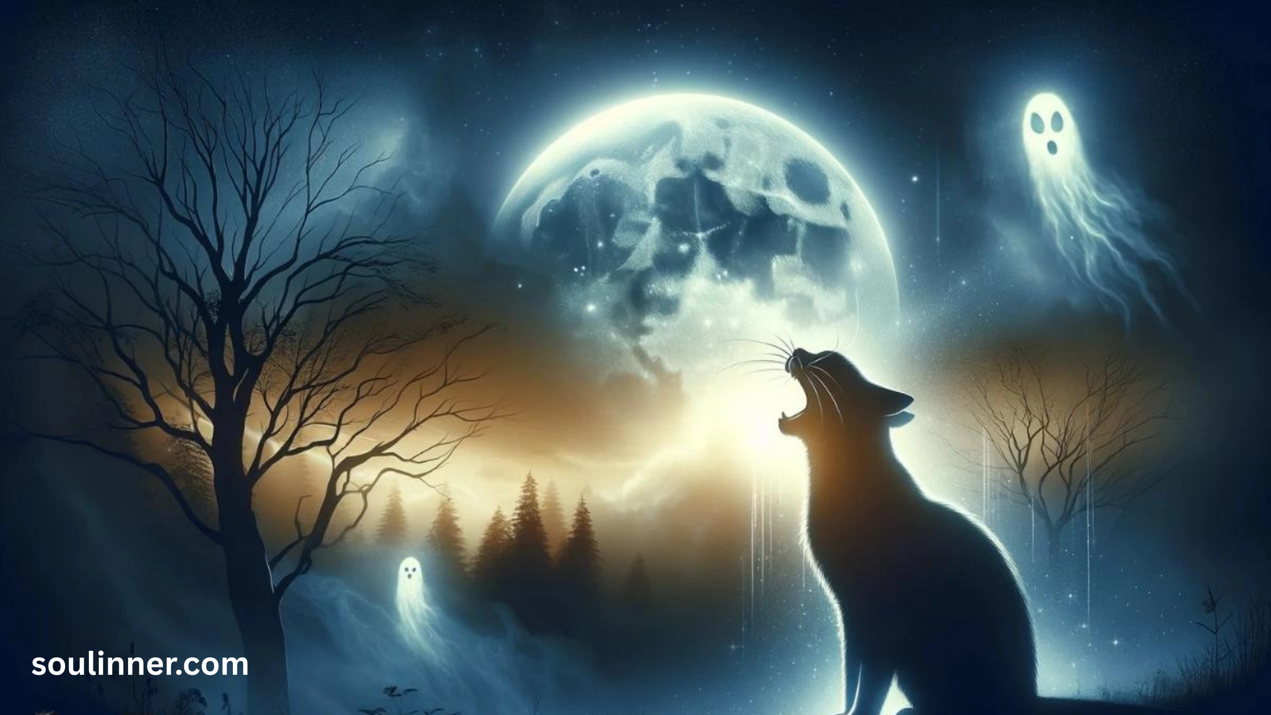 cat crying at night spiritual meaning