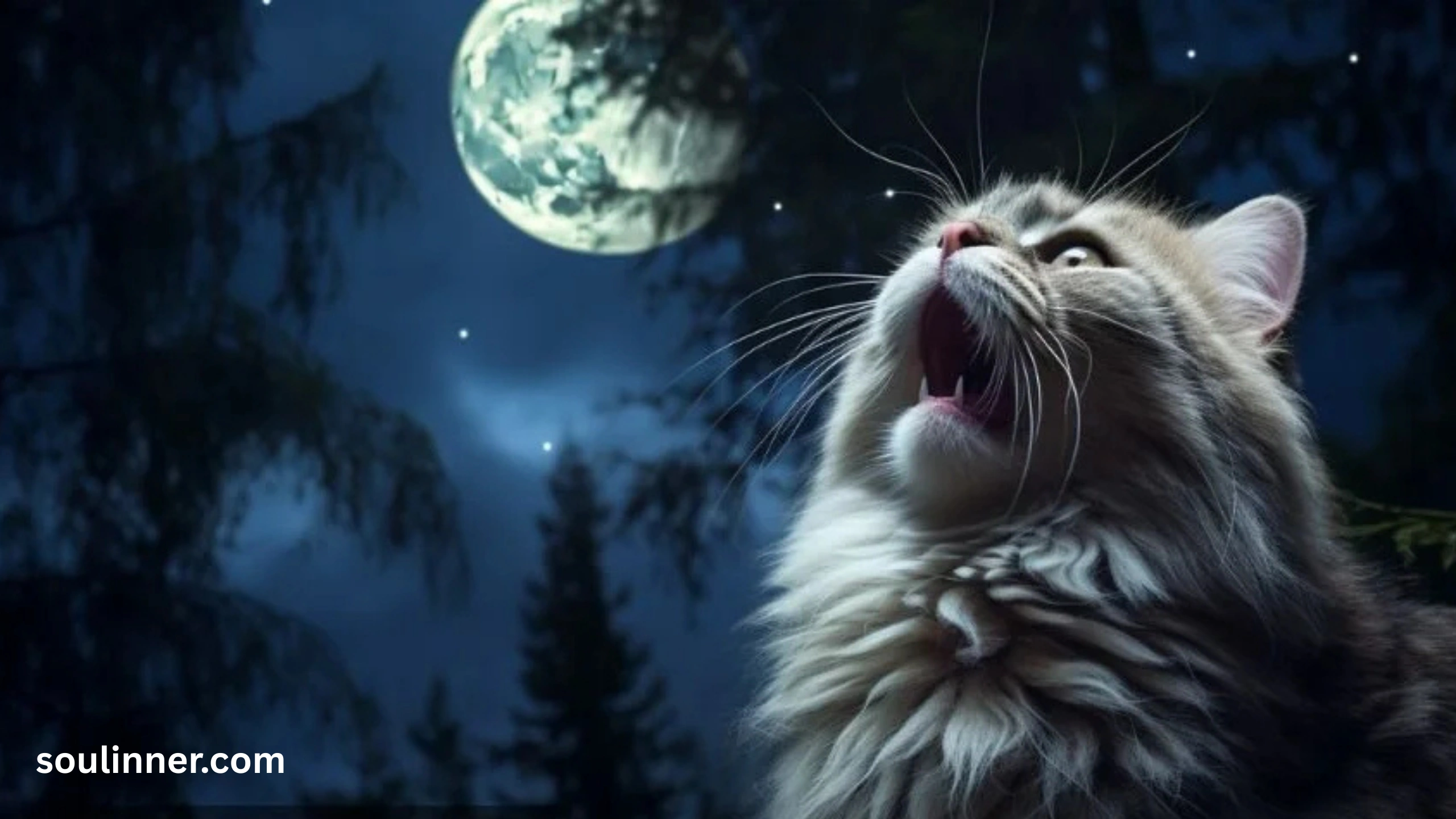 cat crying at night spiritual meaning