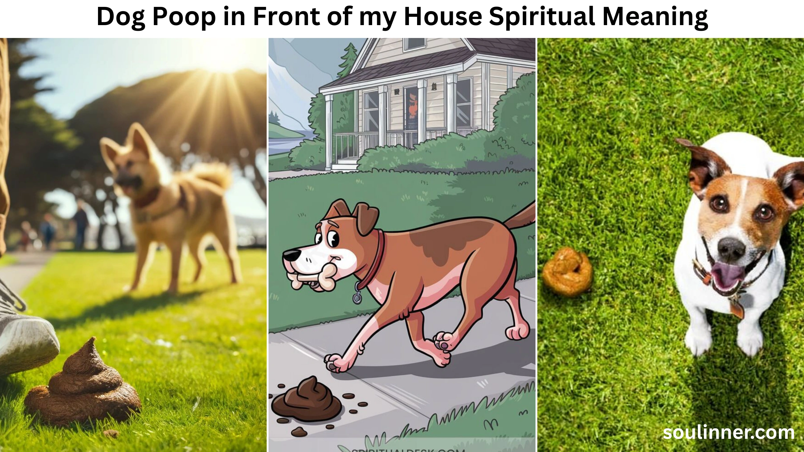 dog poop in front of my house spiritual meaning