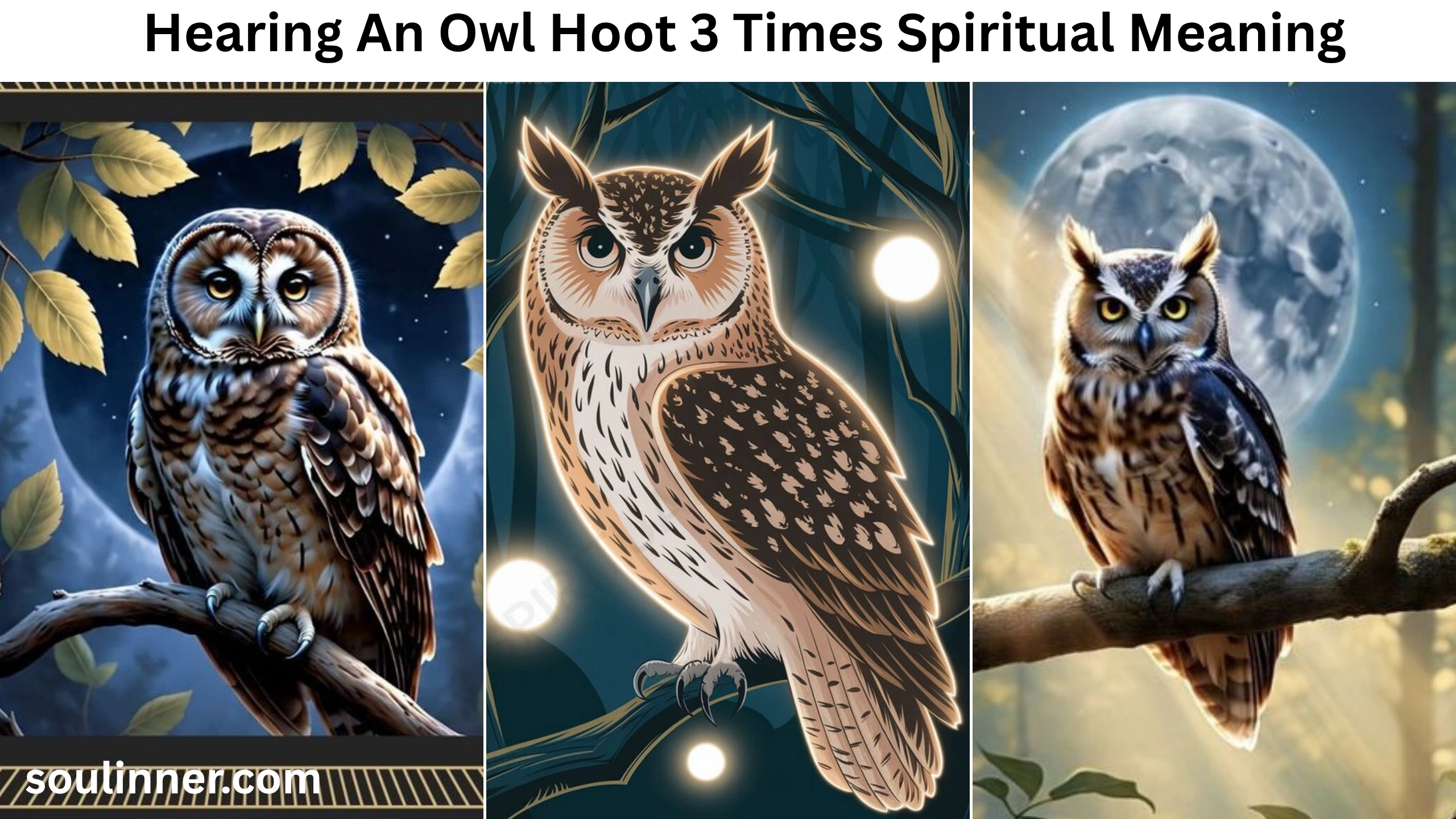 hearing an owl hoot 3 times spiritual meaning