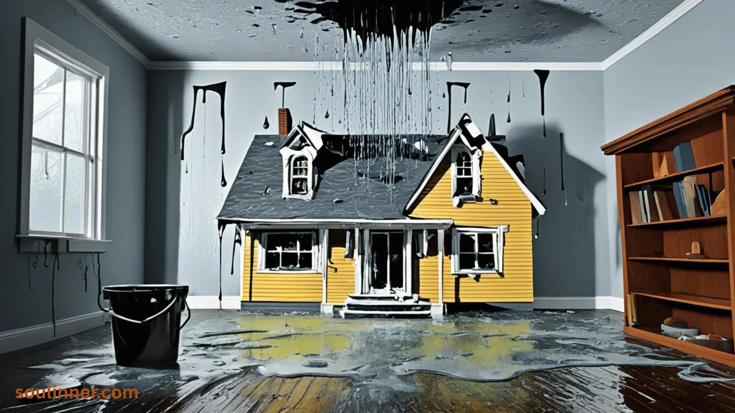 spiritual meaning of a leaking roof in a dream