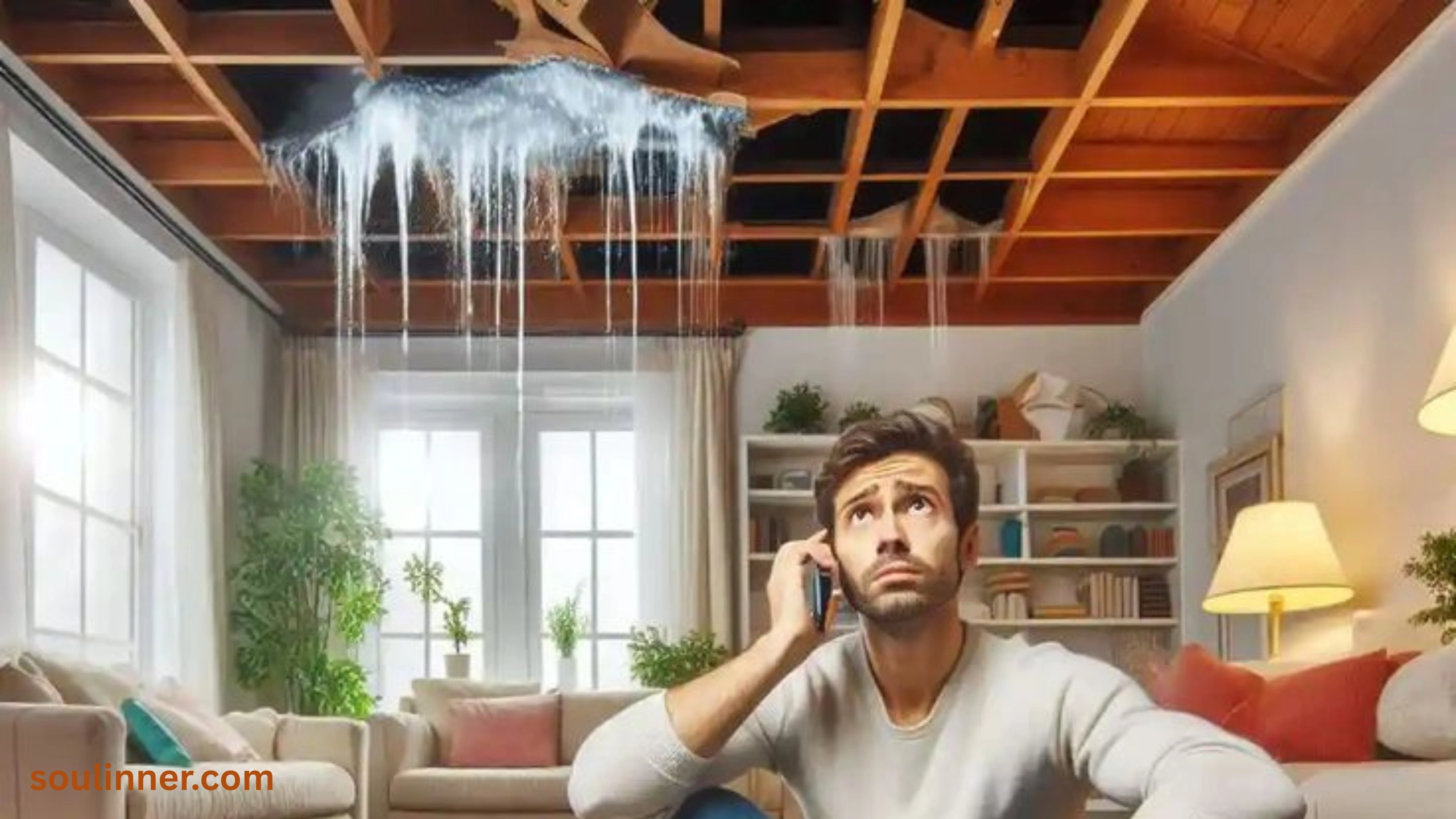 spiritual meaning of a leaking roof in a dream