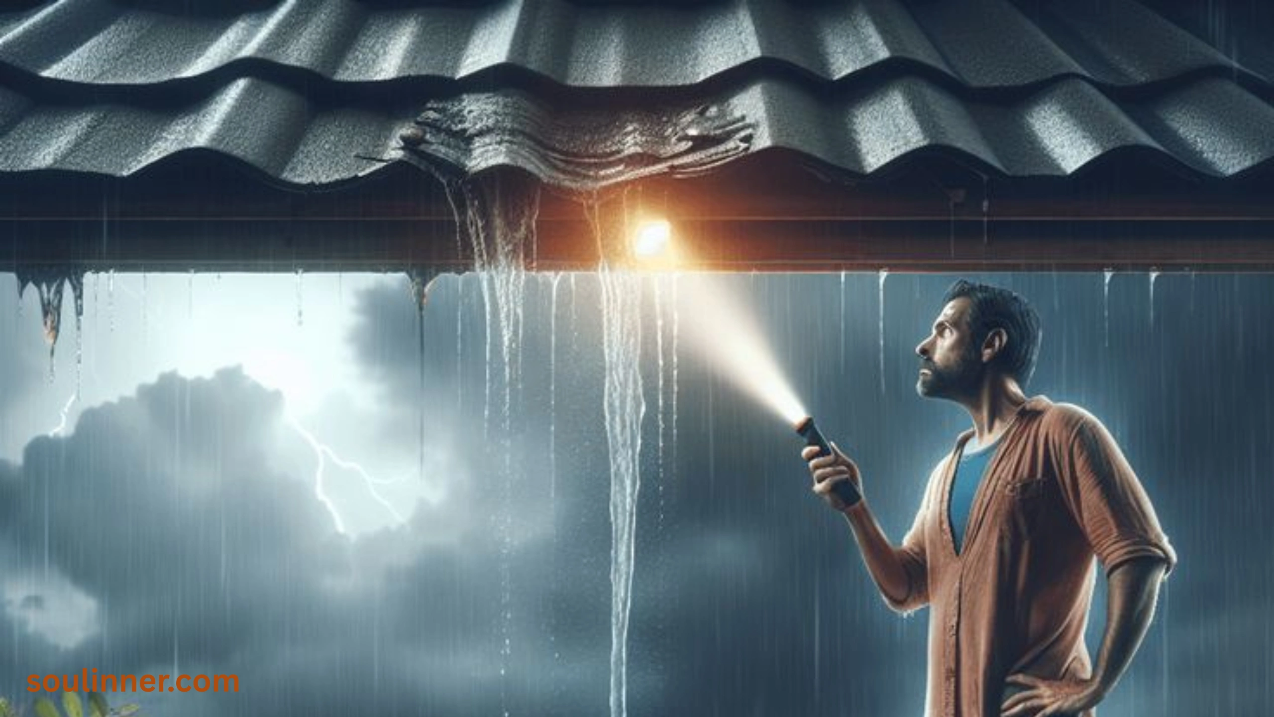 spiritual meaning of a leaking roof in a dream