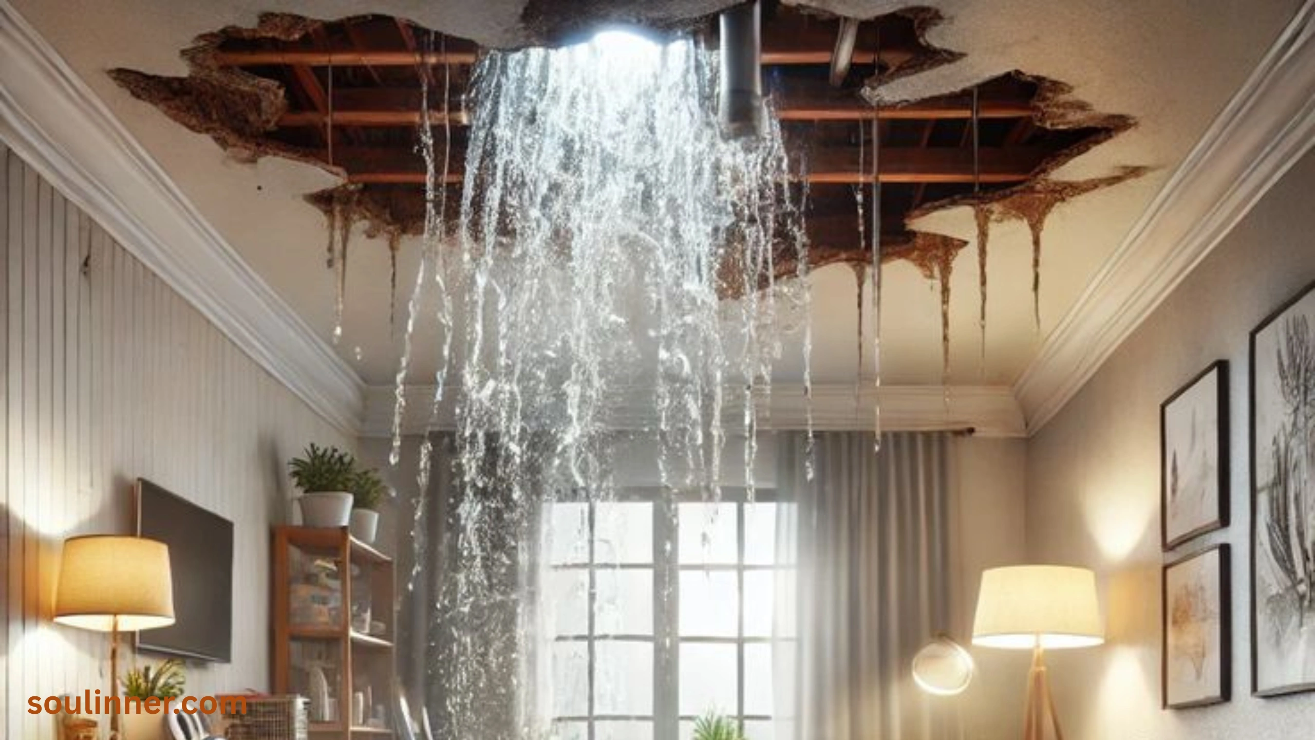 spiritual meaning of a leaking roof in a dream