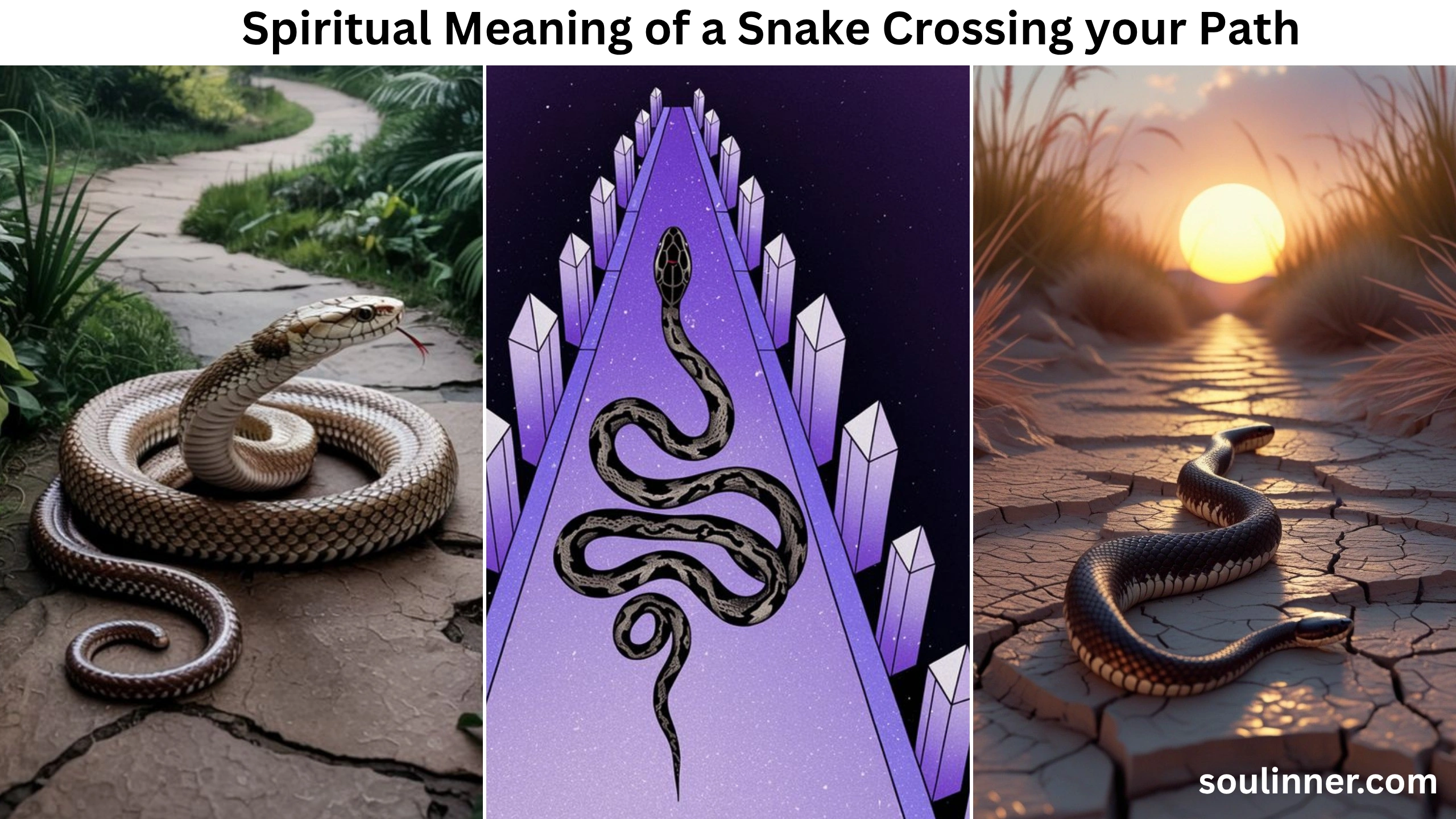 spiritual meaning of a snake crossing your path