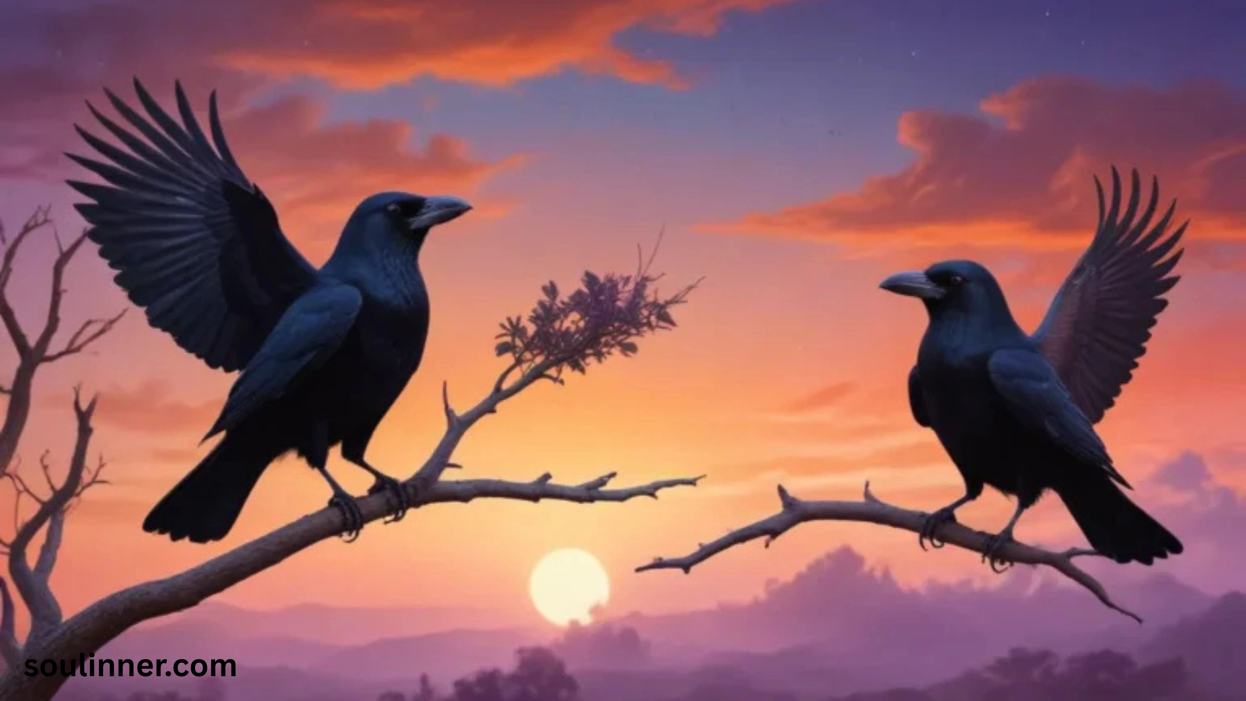 spiritual meaning of seeing 2 crows