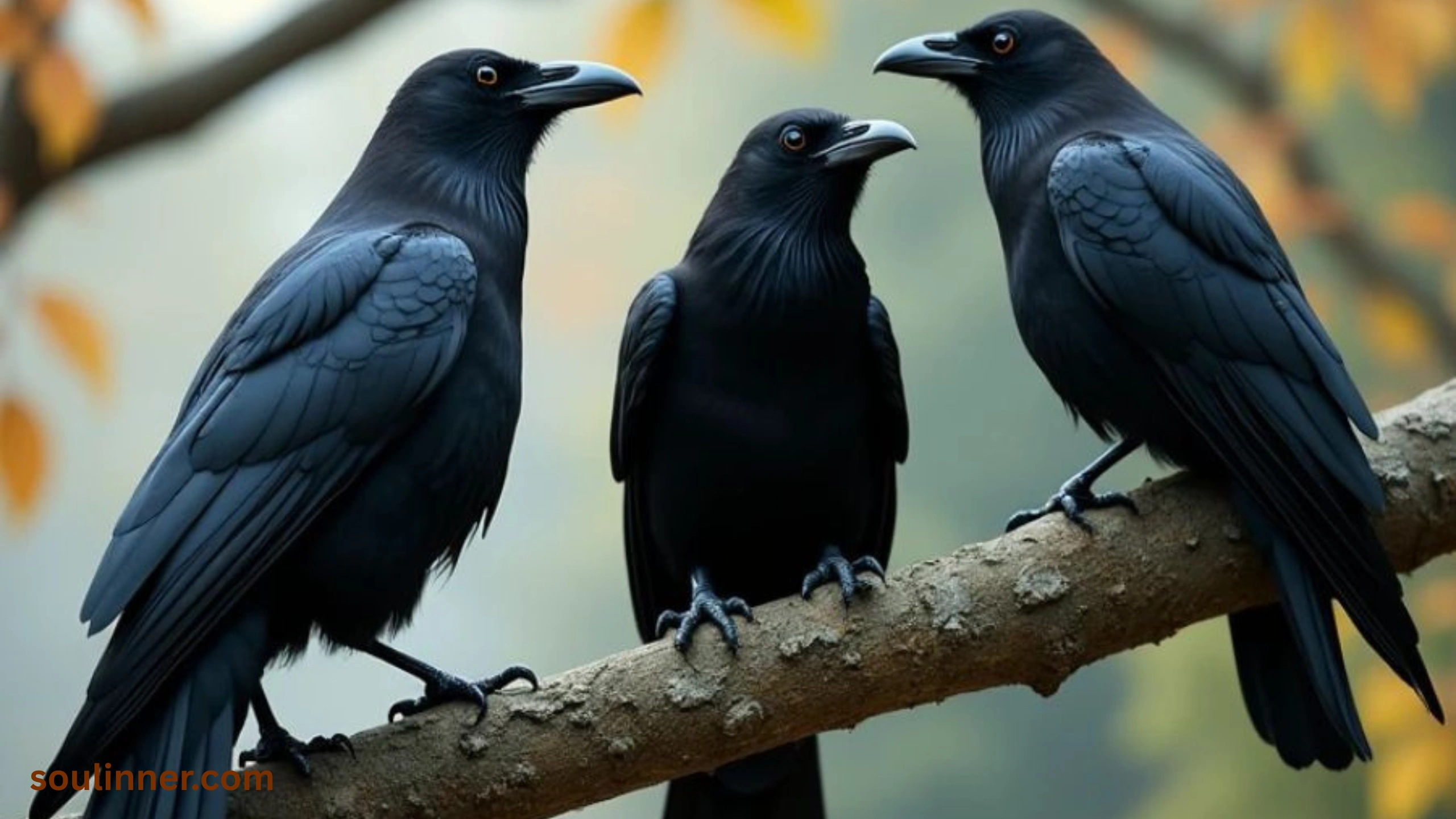 spiritual meaning of seeing 3 crows