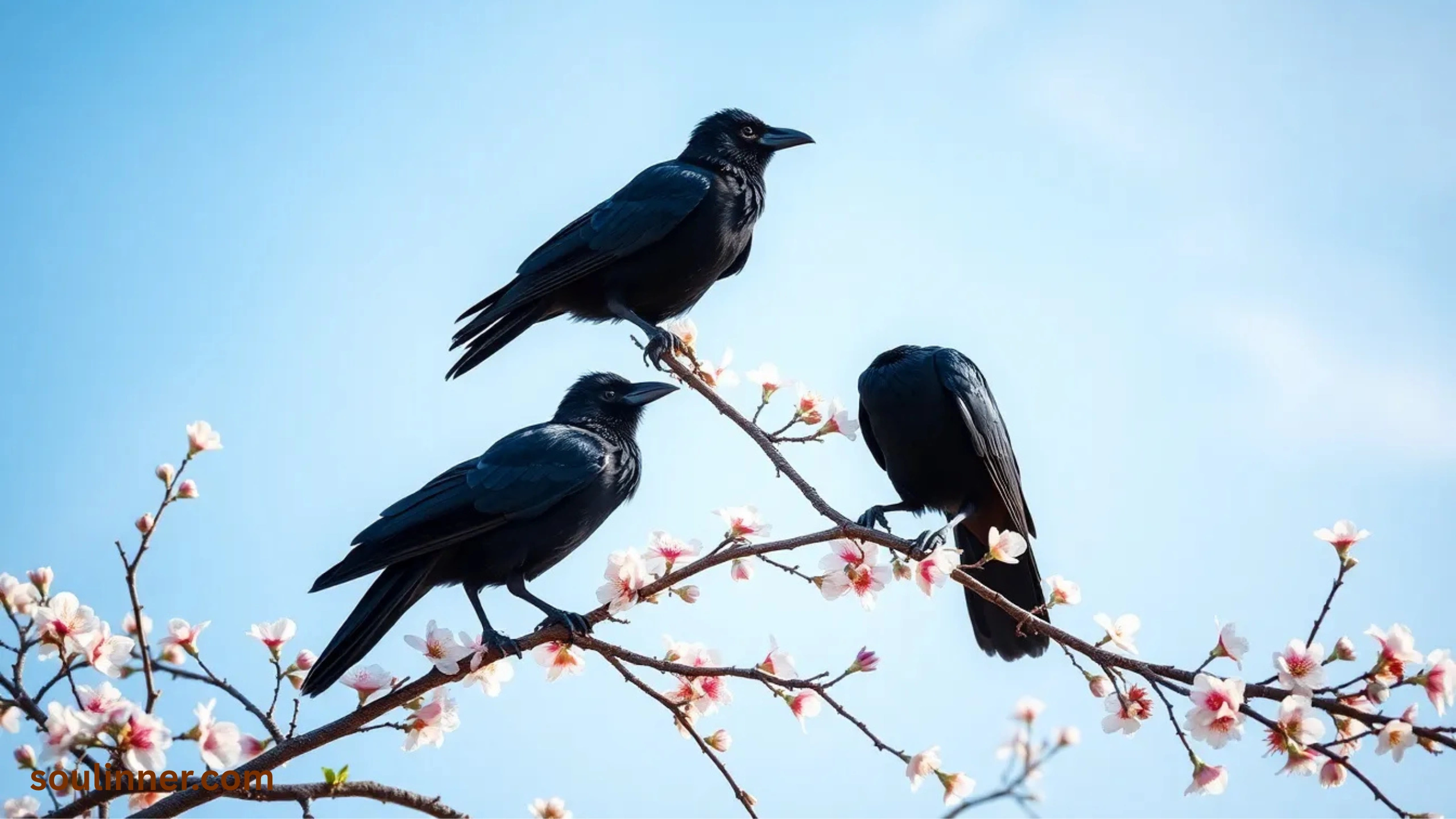 spiritual meaning of seeing 3 crows