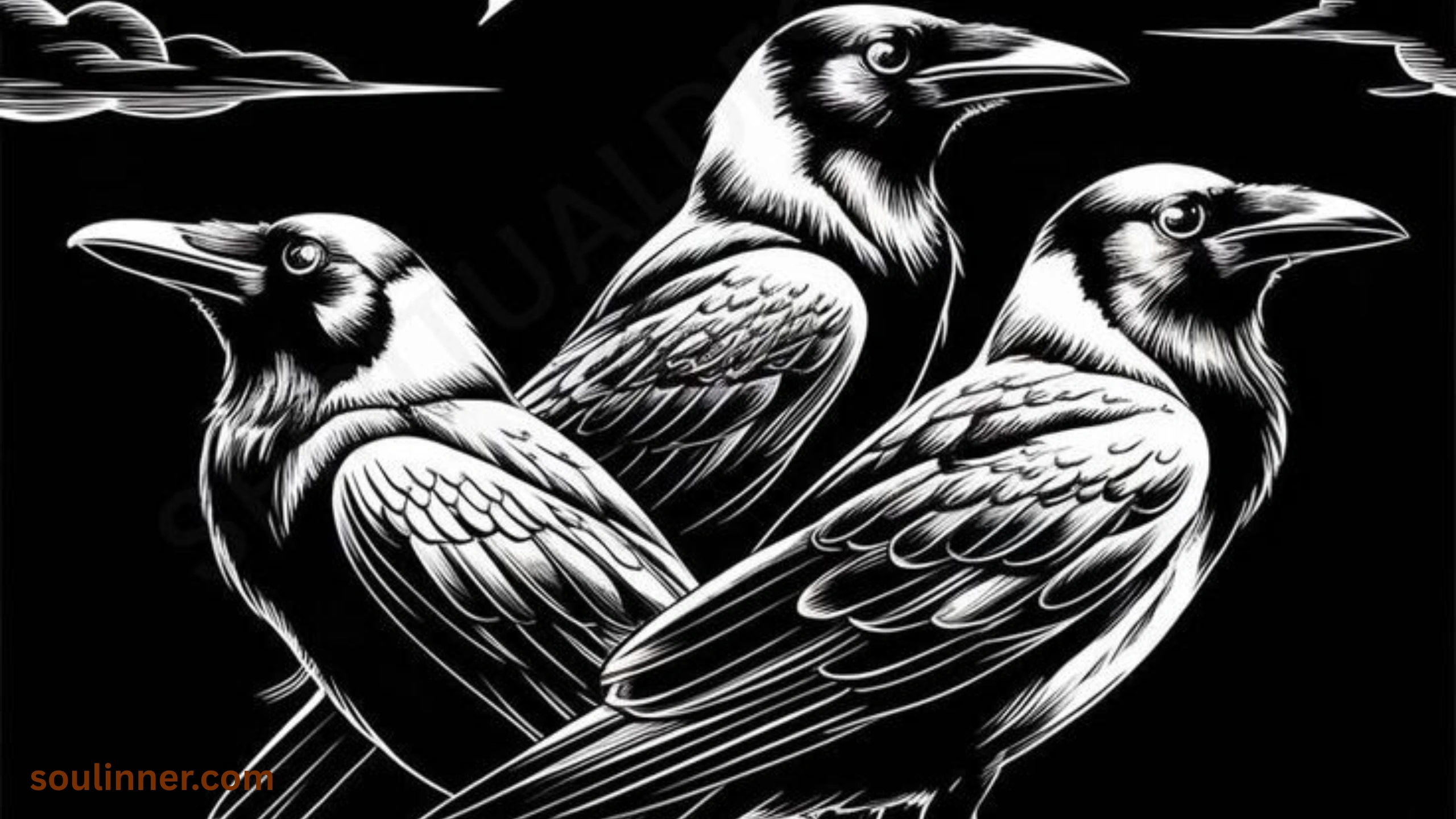 spiritual meaning of seeing 3 crows