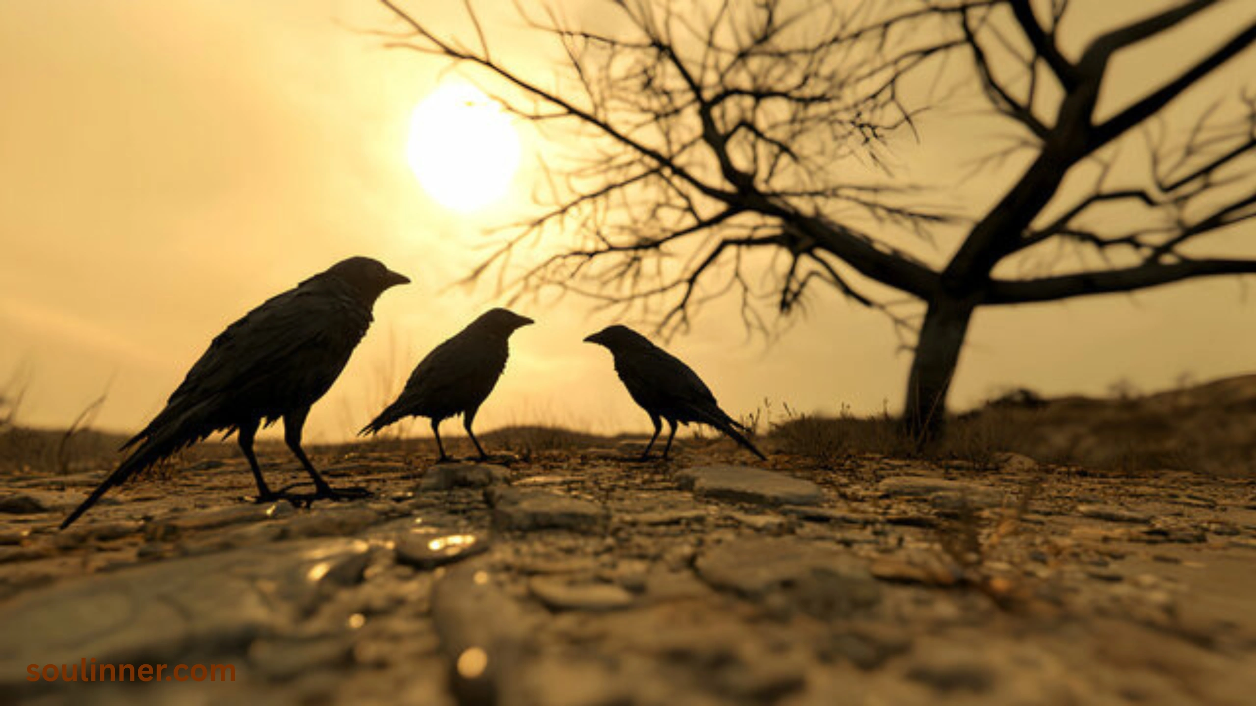 spiritual meaning of seeing 3 crows