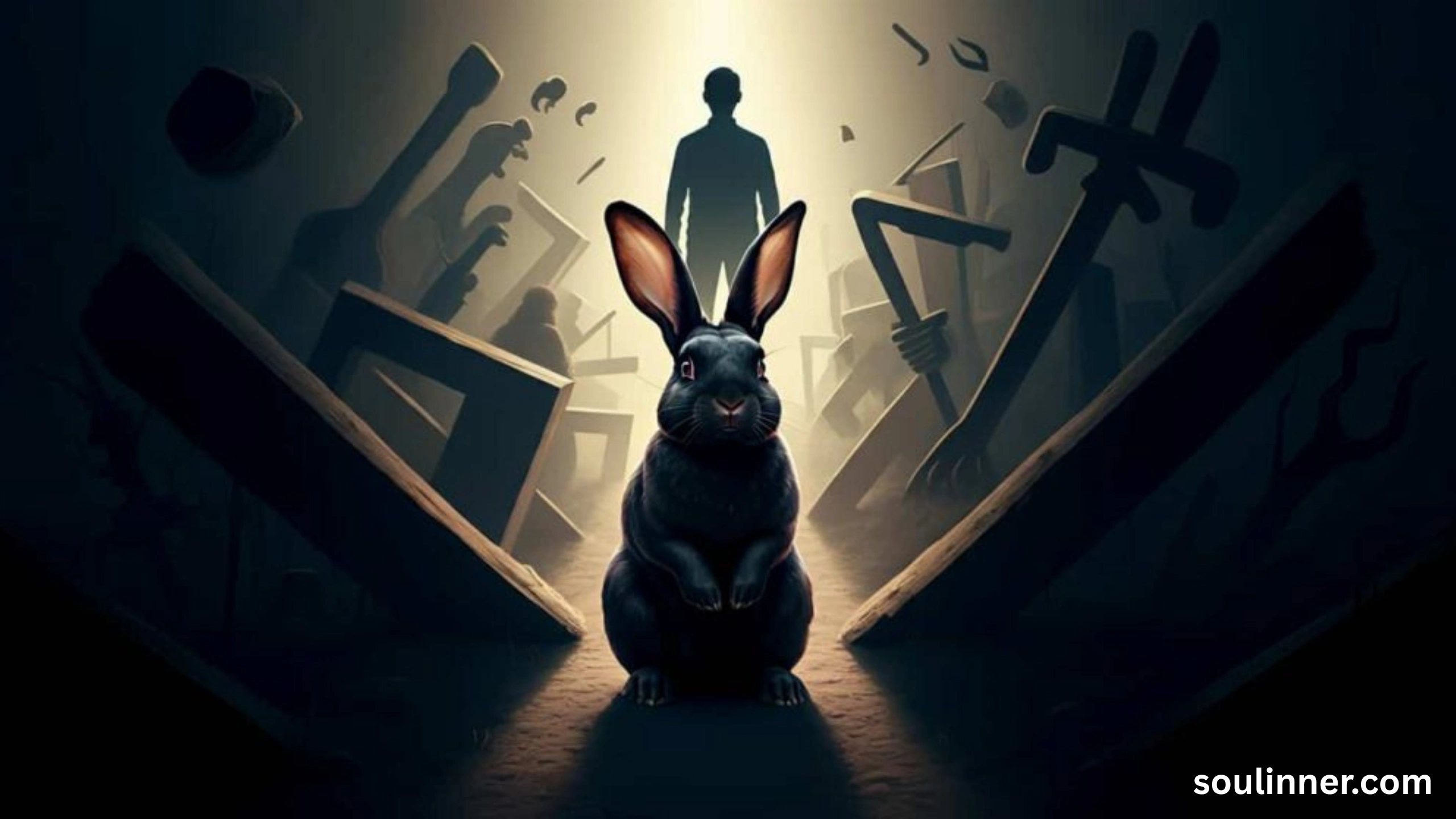 spiritual meaning of seeing a black rabbit